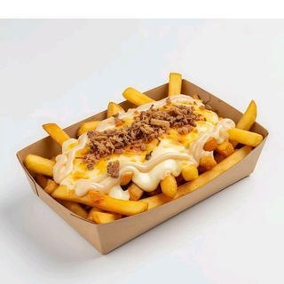 Patatas Con Bacon Y Queso (Media Ración)