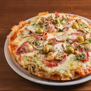 Pizza Bacon i Ceps (2-3 personas)