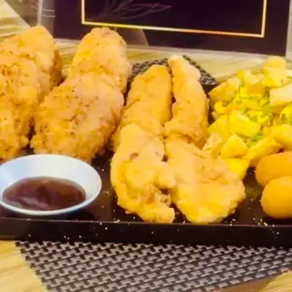 Plato crujiente pollo para 2