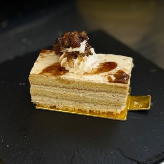 Tarta frutos secos y vainilla 