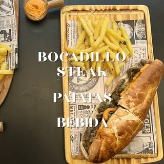 Menú Bocadillo Steak