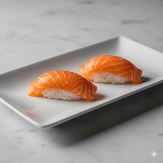 Nigiri de salmón (2 pzs.)
