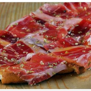 Tostada de jamón ibérico