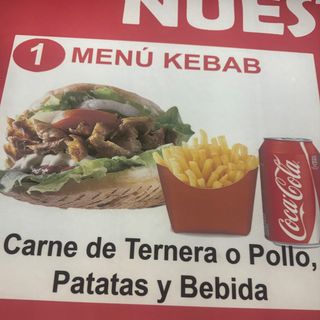 Menú Kebab.