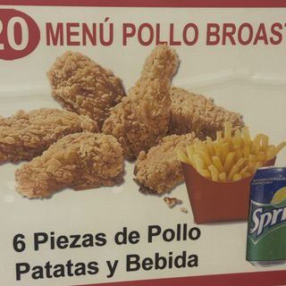 Menú Pollo Broaster