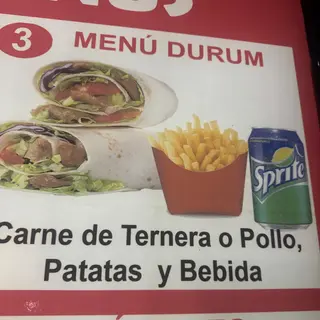 Menu durum