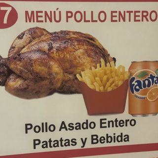 Menú Pollo Asado