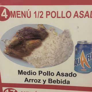 Menú 1/2 Pollo Asado