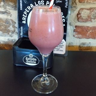 Batido de fresa en leche