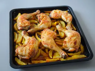 Pollo a la jardinera