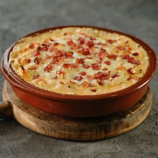 Patatas Gratinadas Con Jamón York O Bacon