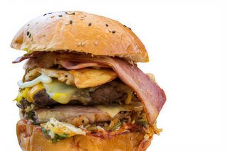 Hamburguesa que elegancia