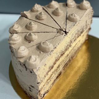 Porción tarta chocolate avellana