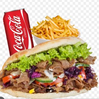 Menú pan pita kebab