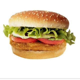 Hamburguesa pollo con queso