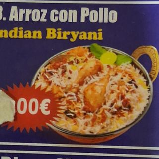 Arroz con pollo India +pak BIRYANI
