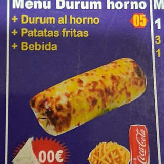 Menú durum del horno