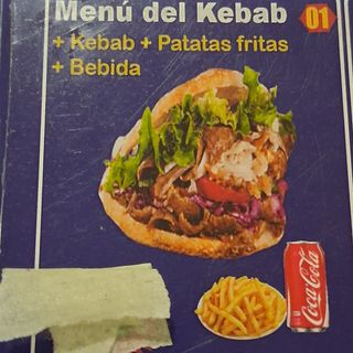 Menú del kebab