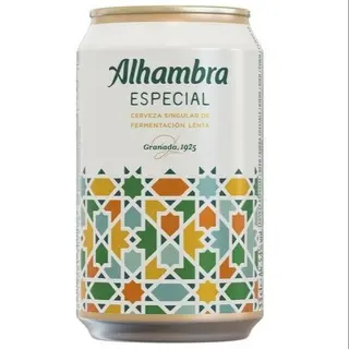 Cerveza Alhambra Tradicional Lata 33cl.