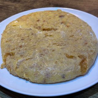 Tortilla de patata y cebolla 5 huevos