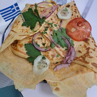 Crêpe gyros de pollo