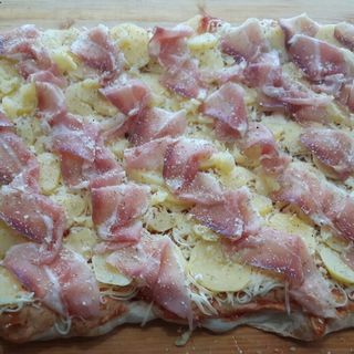 Pizza Prosciutto & Stracciatella masa madre 30 cm. Ø crujiente!