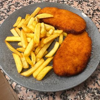 Filete de pollo empanado