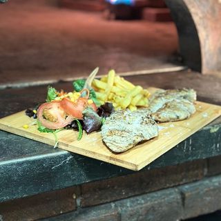 Pollo a la parrilla.