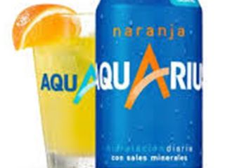 Aquarius naranja lata 330ml.