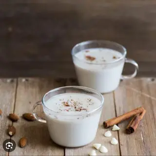 Chocolate blanco caliente