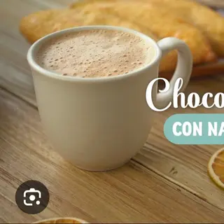 Chocolate caliente con naranja y canela