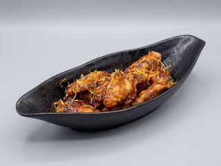 Alitas de pollo con salsa dulce picante