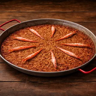 Arroz gamba roja (precio 2 pax.)