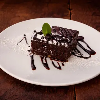 Brownie con helado