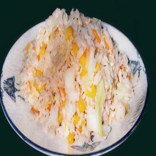 Arroz frito con verduras