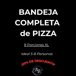 BANDEJA COMPLETA de PIZZA (60x40cm)