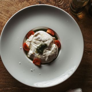 Burrata di búfala fresca