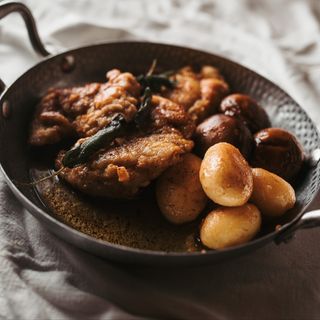 Contramuslo de pollo al burro