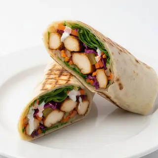 Roll de pollo marinado y asado al  carbón