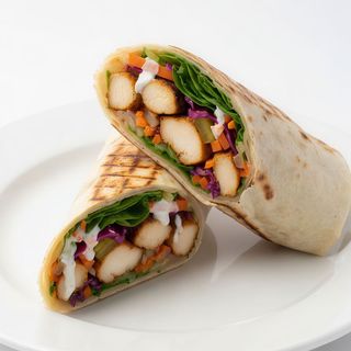 Roll de pollo marinado y asado al  carbón