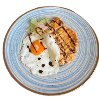 Arroz con katsu curry 