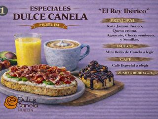 Especial 1: EL REY IBÉRICO (Principal, Dulce, Café especial y Bebida)