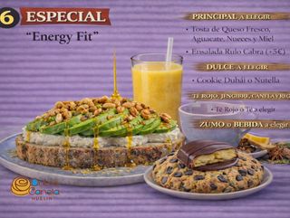 Especial 6: ENERGY FIT (Principal, Dulce, Te y Bebida)