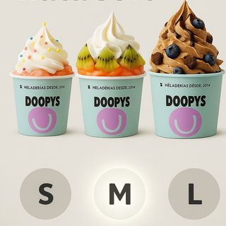 Helado Soft M 3 topping