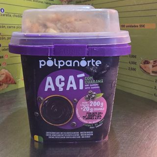 Açaí Guaraná Con Granola (pote)