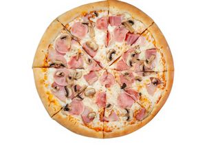 Pizza de champiñones