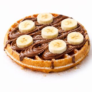 Gofre nutella y plátano