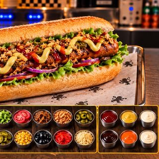 Crea tu propio bocadillo veggy 