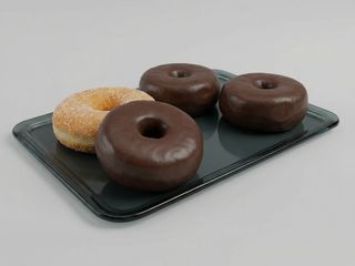 2 mini Dónuts de chocolate