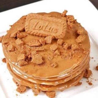 3 tortitas con crema de Lotus